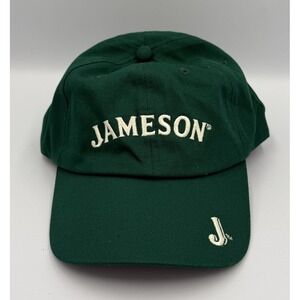 Jameson Whiskey Strapback Hat Men's Green Cotton Baseball Hat Embroidered NWT